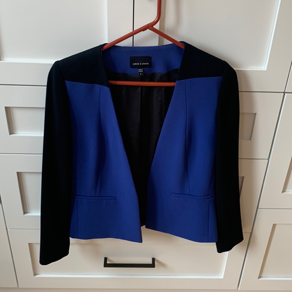 Judith and Charles colourblock blazer